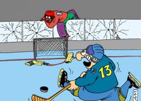 Анекдоты про хоккей и хоккеистов Приколы про хоккей и футбол