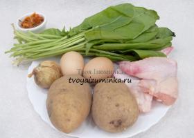 Зеленый суп из щавеля с яйцом, курицей или мясом — рецепт классический с фото пошагово